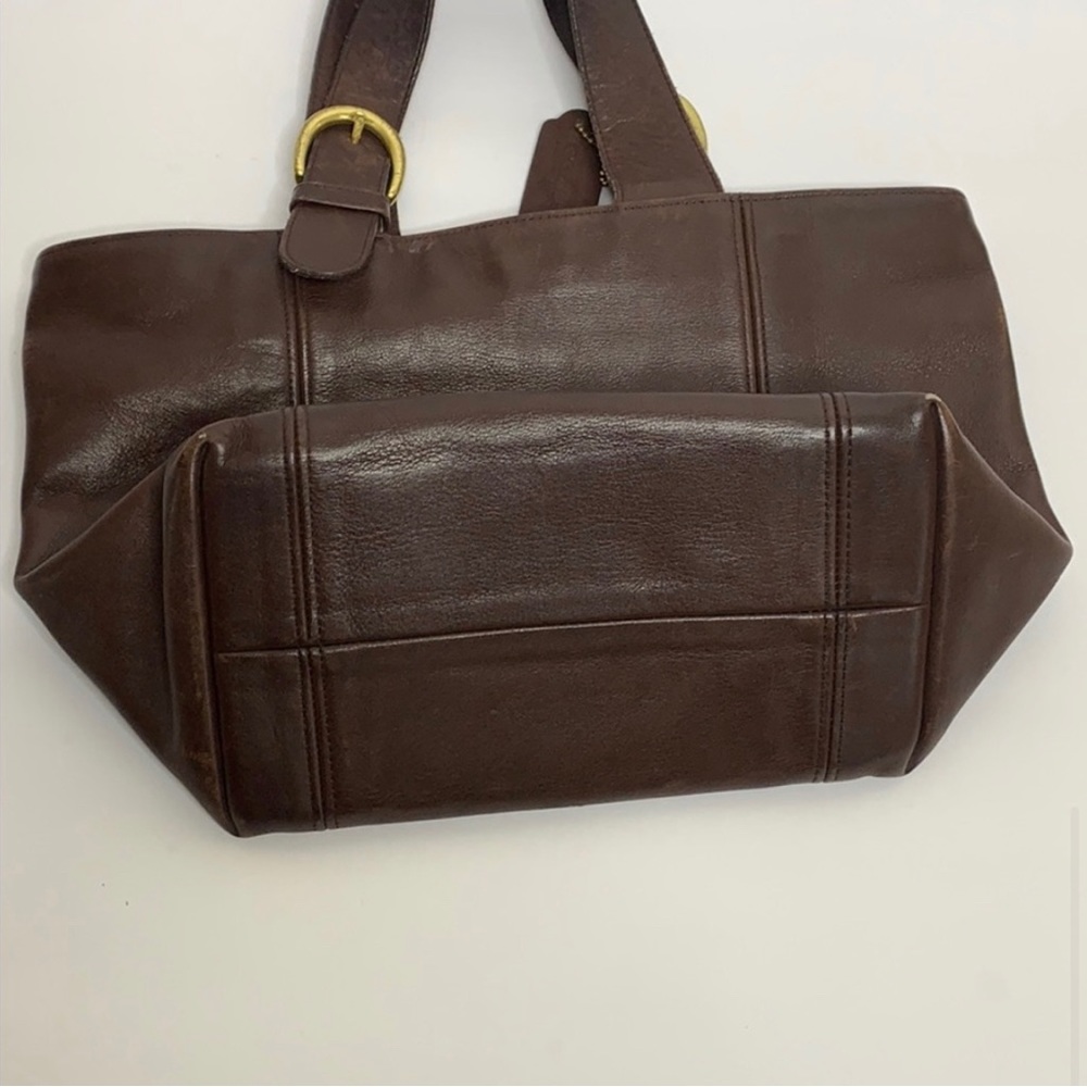 Coach | Brown Leather Short Handled Handbag | Classic Style Business Bag Fashion